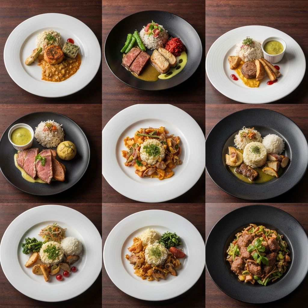 Hochwertige Tagesrationen mit professioneller Beleuchtung